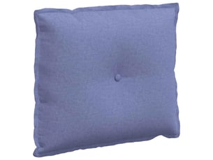 Coussin de dos, coussin de dossier bleu denim 60 x 19 x 50 cm tissu cf54551