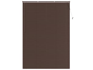 Store vénitien, store de fenêtre marron foncé avec motif 213 x 130 cm 25 mm pvc cf48036