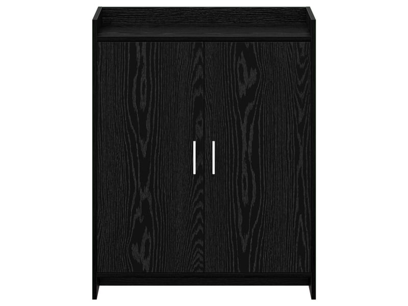  Meuble à chaussure, cabinet à chaussures avec stockage chêne noir 73,5x36x92 cm shl5623  - Conforama E