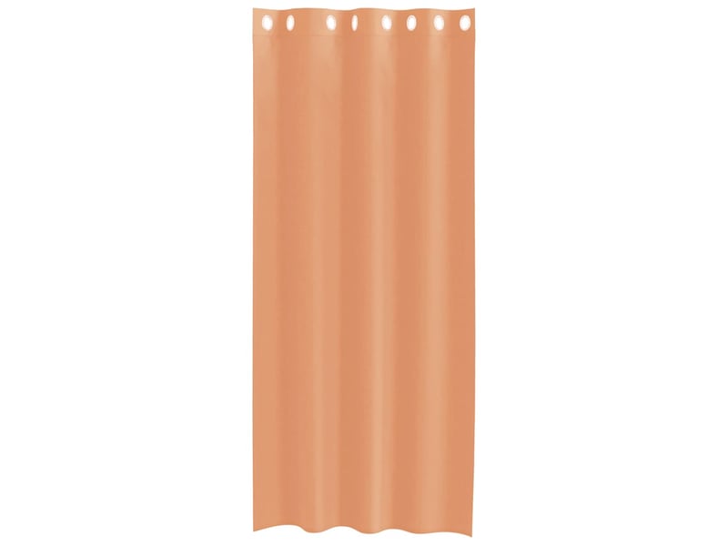  Lot de 2 rideaux en voile, voilages avec œillets terre cuite cf44420  - Conforama D