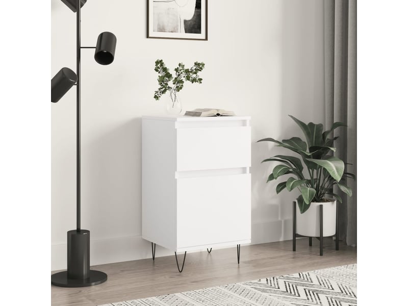  Buffet - bahut - meuble de rangement blanc 40x35x70 cm bois d’ingénierie  - Conforama B