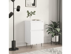 Buffet - bahut - meuble de rangement blanc 40x35x70 cm bois d’ingénierie