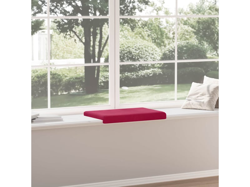  Coussin de banc, coussin d'assise, coussin de canapé velours bordeaux profondeur 35 cm cf53856  - Conforama D