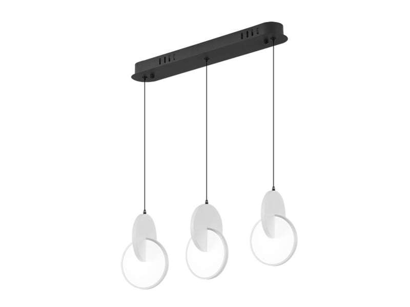  Fabrilamp carlota, réglette, moderne, led, 51 w, 7140 lm, 6500 k, noirblanc, 80-180 x 54 x 18 cm 234493001 - Conforama A