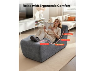 Vevor chaise longue ergonomique pour yoga chaise de yoga incurvée intérieur gris