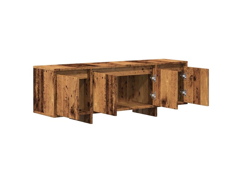  Meuble tv - banc tv - meuble de rangement vieux bois 120x30x40,5 cm bois d'ingénierie  - Conforama E