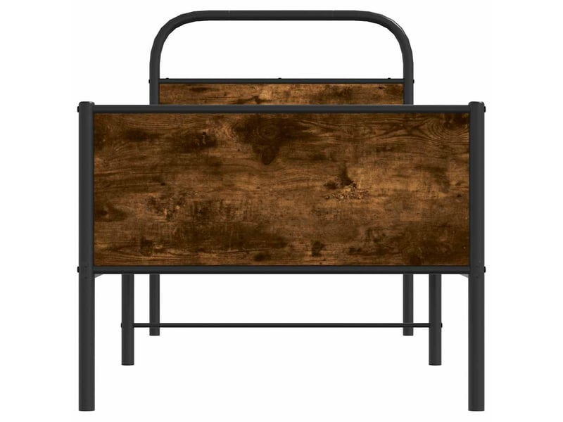  Lit simple- lit adulte -  cadre de lit sans matelas 80x200cm chêne sonoma bois ingénierie  - Conforama D