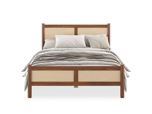 Lit simple 160x200 cm IDIMEX coloris marron
