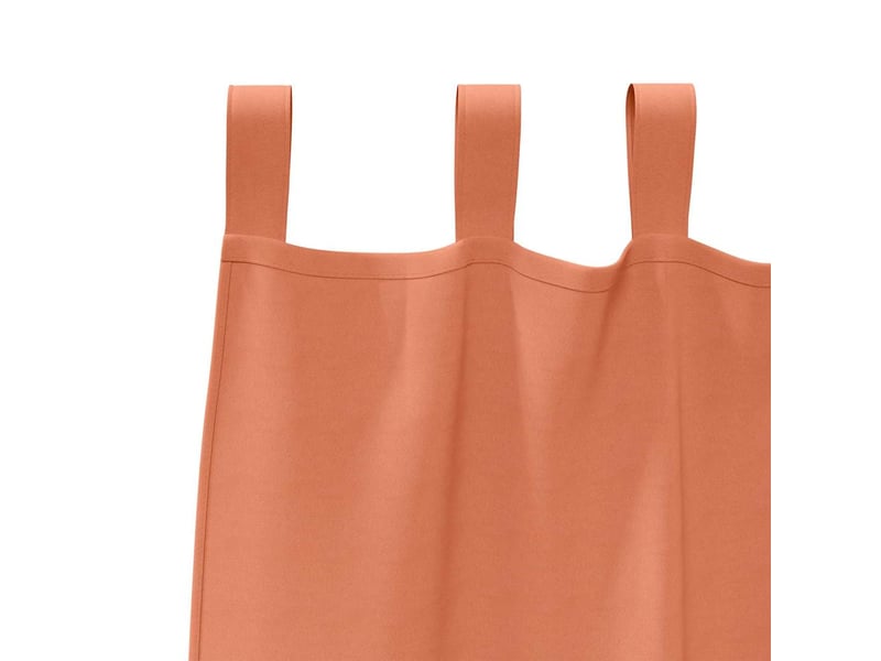  Lot de 2 rideaux occultants, rideaux black-out avec anneaux terre cuite 175 x 140 cm cf44784  - Conforama E