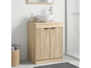 Armoire de salle de bain, meuble de rangement chêne sonoma 54x41x70 cm shl3751