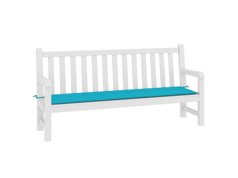  Coussin de banc de jardin, coussin d'assise turquoise 200x50x3 cm tissu cf52846  - Conforama C