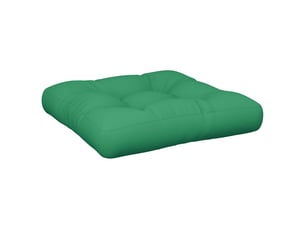 Coussin de palette, coussin de chaise, coussin de canapé vert 60x60x12 cm tissu cf55493