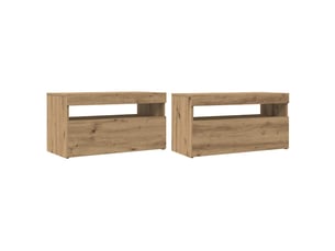 Meuble tv coloris bois clair  <strong></strong>  <strong></strong>