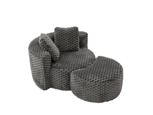 Fauteuil fixe TCQPZ Tissu gris