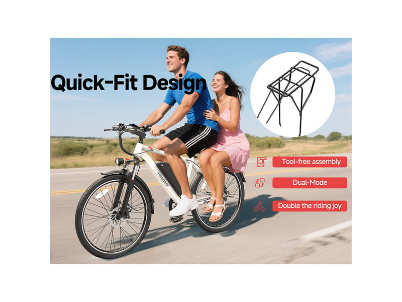 Vélo électrique vtt adulte 26 pouces moteur 500w batterie 48v 13.5ah autonomie 60km suspension freins à disque - Conforama E