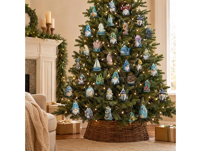  Calendrier de l'avent diamond painting 24 jours – pendentifs gnomes à réaliser soi-même-style 2  - Conforama C