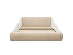 Lit 2 places 140x200 cm <strong></strong> <strong></strong> coloris beige