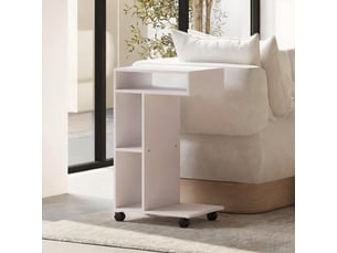 Table basse rectangulaire coloris blanc <strong></strong> <strong></strong> - 30 cmx40 cm
