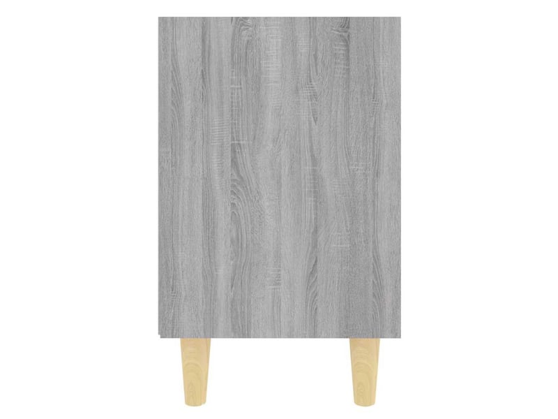  Table de chevet - cabinet de chevet - table de nuit avec pieds en bois sonoma gris 40x30x50 cm  - Conforama C