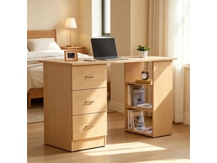 Bureau enfant 120 cm coloris bois clair