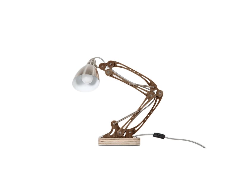  Lampe de bureau articulée merop 55cm marron  - Conforama B