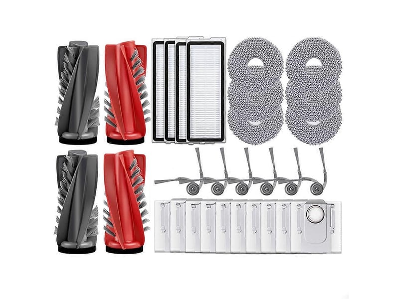  For roborock qrevo 5ae curv s5x 5a1 5xc curvc vacuum parts main roller side brush hepa filter mop cloth dust bag  - Conforama C