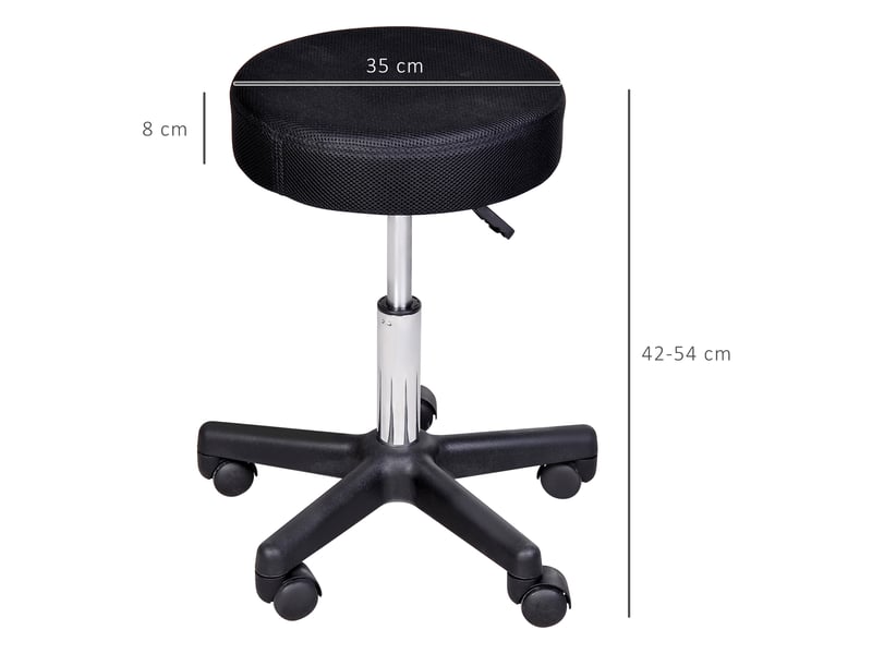  Lot de 2 tabourets de massage à roulettes reglable en hauteur pivotant avec trois couleurs de housse de protection  - Conforama C