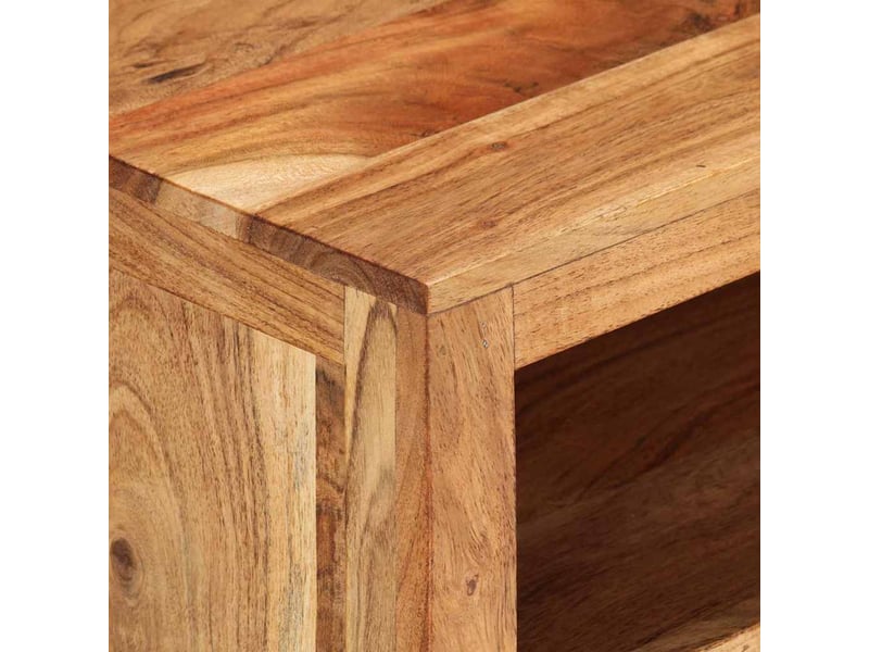  Meuble tv - banc tv - meuble de rangement 88x35x40 cm bois d'acacia massif  - Conforama E
