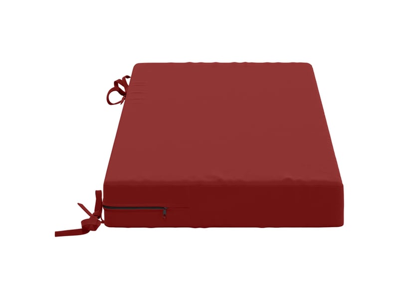 Lot de 2 coussins de banc, coussins d'assise soest 100 % polyester bordeaux cf57159 - Conforama D