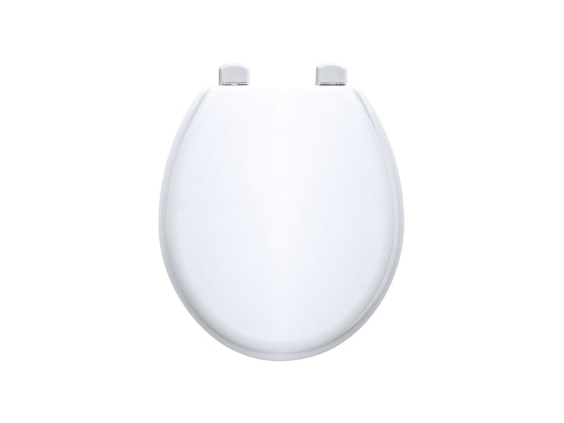  Abattant wc double tradition en hêtre blanc alvéolé avec charnières inox ouverture 180° 083839 - Conforama A
