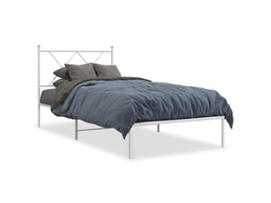 Lit simple 90x190 cm    coloris blanc