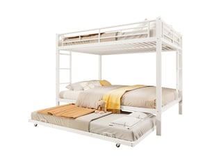 Lit superposé 140x200 cm <strong></strong> <strong></strong> coloris blanc