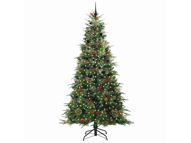  Sapin de noël - arbre de noël artificiel à branches articulées vert 240 cm  - Conforama C
