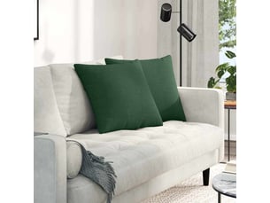 Lot de 2 coussins de canapé, coussins décoratifs vert foncé 50 x 50 cm cf59188