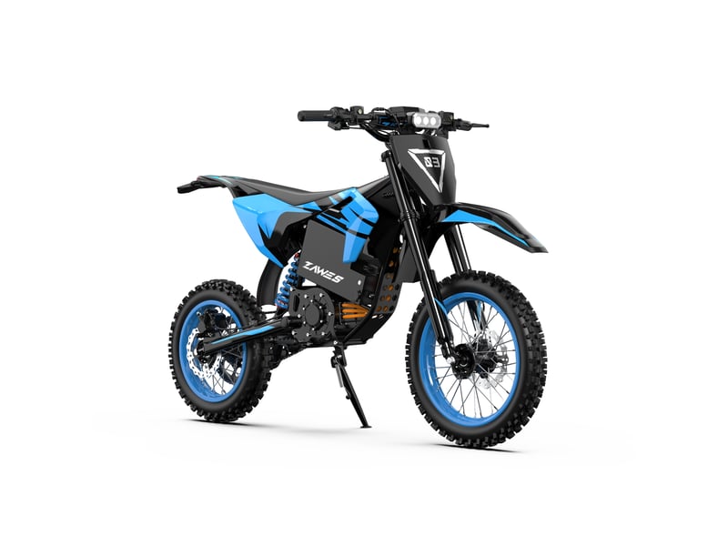 Zawes s3 moto électrique tout-terrain 5000w, 70 kmh, batterie 60v 23.4ah, moteur central - Conforama A