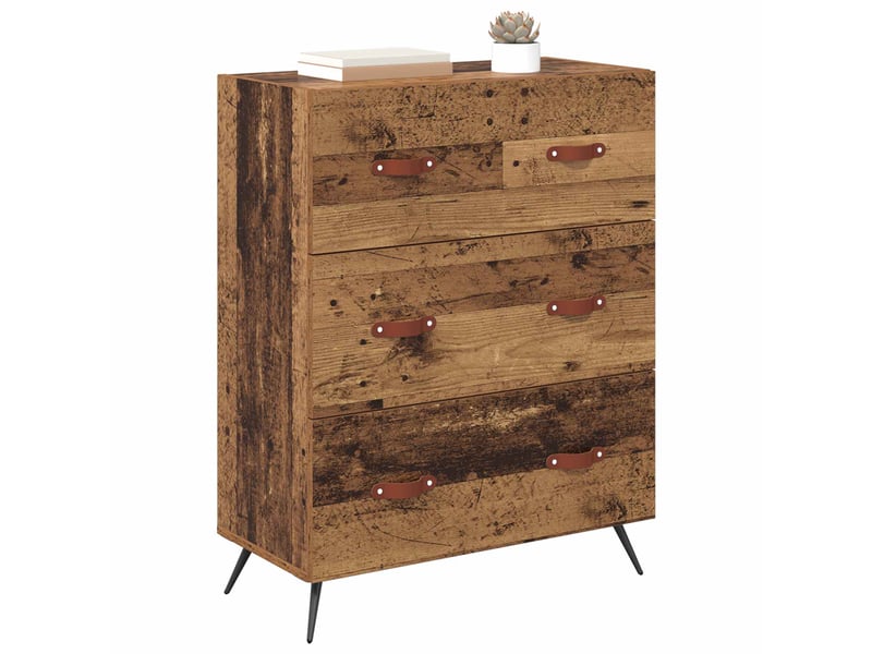  Commode chambre adulte, armoire à tiroirs bois ancien 69,5x34x90 cm bois d’ingénierie  - Conforama C