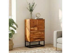Commode 1 tiroir(s) <strong></strong> <strong></strong> coloris marron largeur 55 cm
