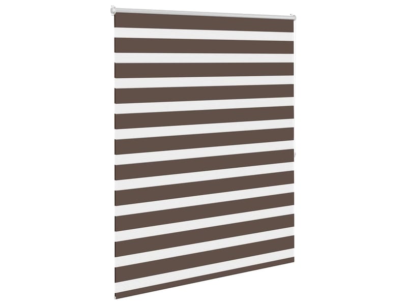 Store vénitien zebra, store de fenêtre 120,9 x 175 cm, largeur du tissu 116,7 cm, couleur café cf48200 - Conforama C