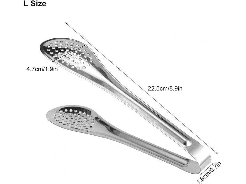 5 pince à nourriture, pince de service ergonomique en acier inoxydable pour salade glaçons aliments pain et barbecue, bbq cuisine buffet hôtel,23cm NO Commercial reference - Conforama D