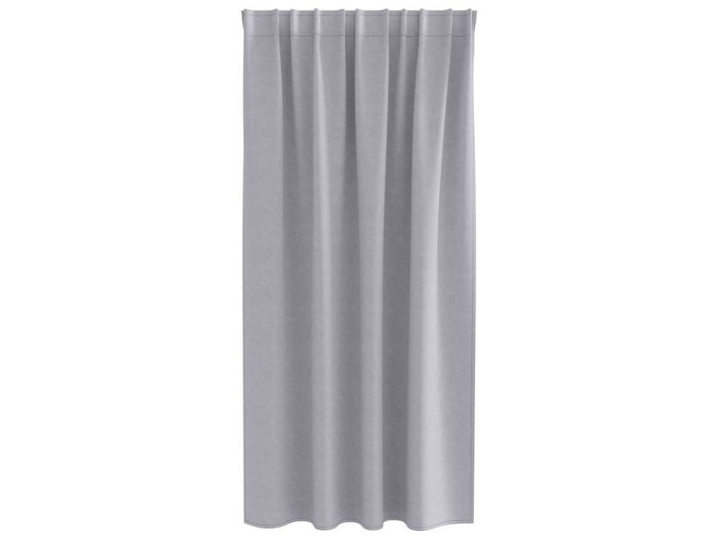  Lot de 2 rideaux occultants, rideaux black-out avec anneaux gris métal 175 x 140 cm cf44651  - Conforama D