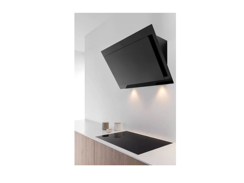 Novy - hotte décorative murale 90cm 490m3h noir 7836 - vision 7836 - Conforama E
