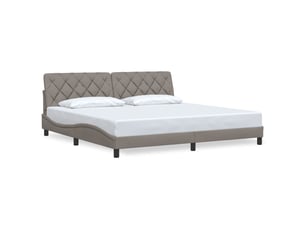 Lit 2 places 200x200 cm    coloris taupe