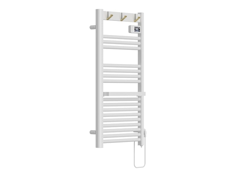  Sèche-serviettes électrique avec radiateur 105 x 50 cm 500 watts blanc 03_0010758  - Conforama A