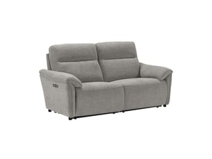 Canapé droit relax électrique <strong>ALTOBUY</strong> <strong>BALCO</strong> 3 places Polyester gris