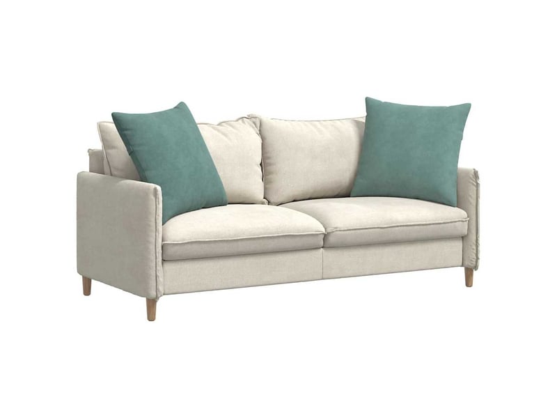  Lot de 2 coussins de canapé, coussins décoratifs vert mer 80 x 80 cm cf59219  - Conforama C