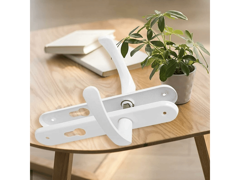  2 unités de poignée de porte, poignée de porte en aluminium pour chambre à coucher avec vis de montage  - Conforama D