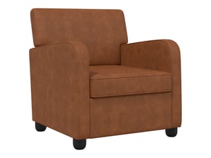 Fauteuil fixe VIDAXL  Simili marron