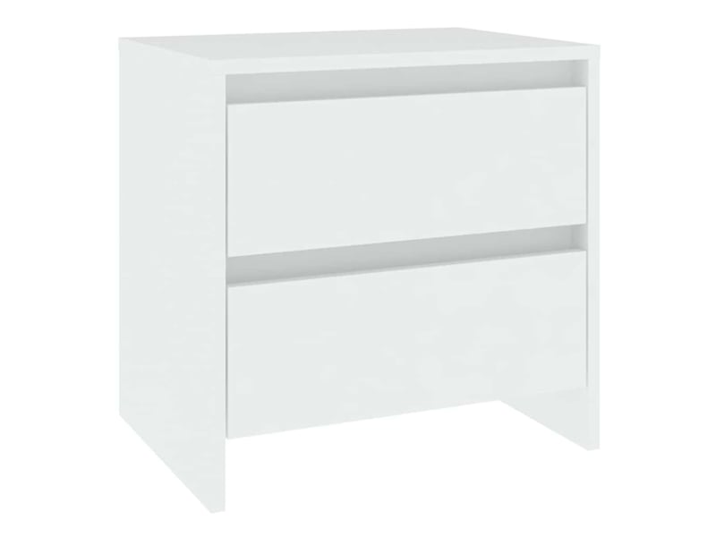  Table de chevet - cabinet de chevet - table de nuit blanc 45x34,5x44,5 cm bois d’ingénierie  - Conforama A