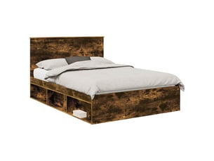 Lit 2 places 135x190 cm coloris marron