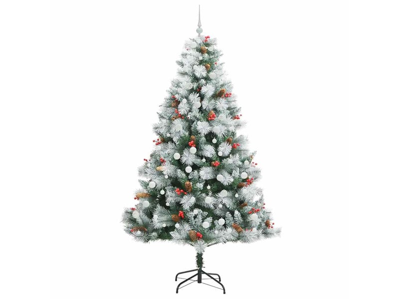 Sapin de noël, arbre de noël artificiel avec bandes led vert et blanc 240 cm cf61262 - Conforama D